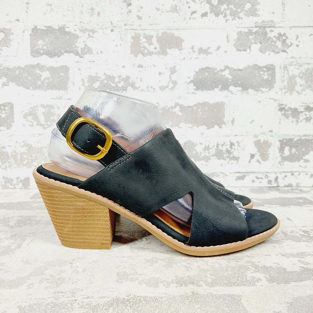 New Eurosoft by Sofft Black Block Heel Taite Comfort Sandal O694 - Picture 6 of 11